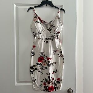 J for Justify White Floral Midi Dress